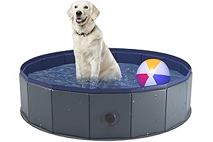 Niubya Foldable Baby Pool: Hard Plastic Dog Pool, Perfect for Fun and Cooling