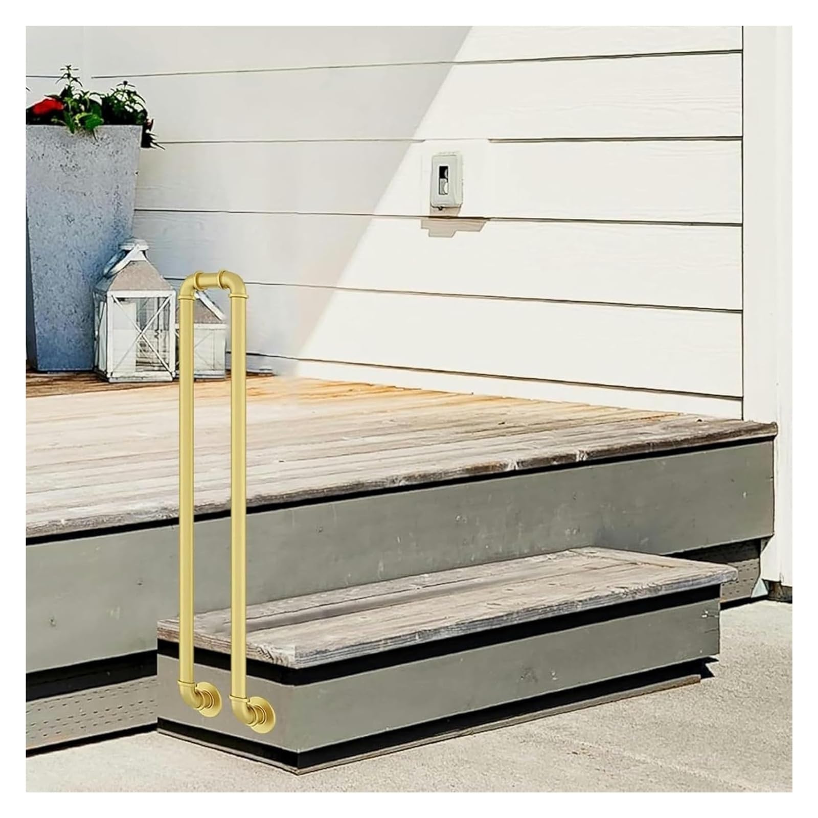Balaustres de hierro para escaleras exteriores en jardines y porches