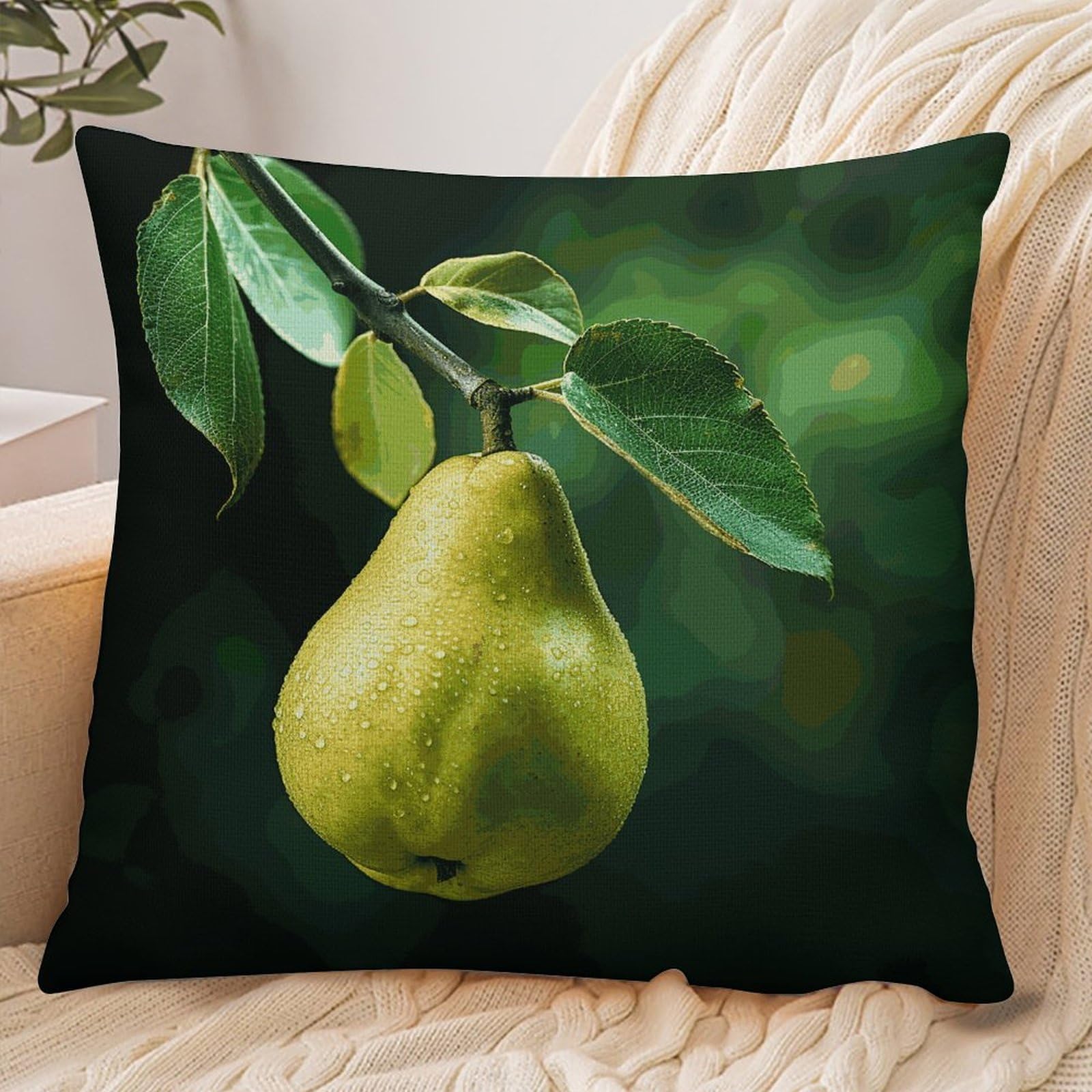 Fekiloot Style Pears On The Tree Pillowcase Pillow Sham Pillow Case