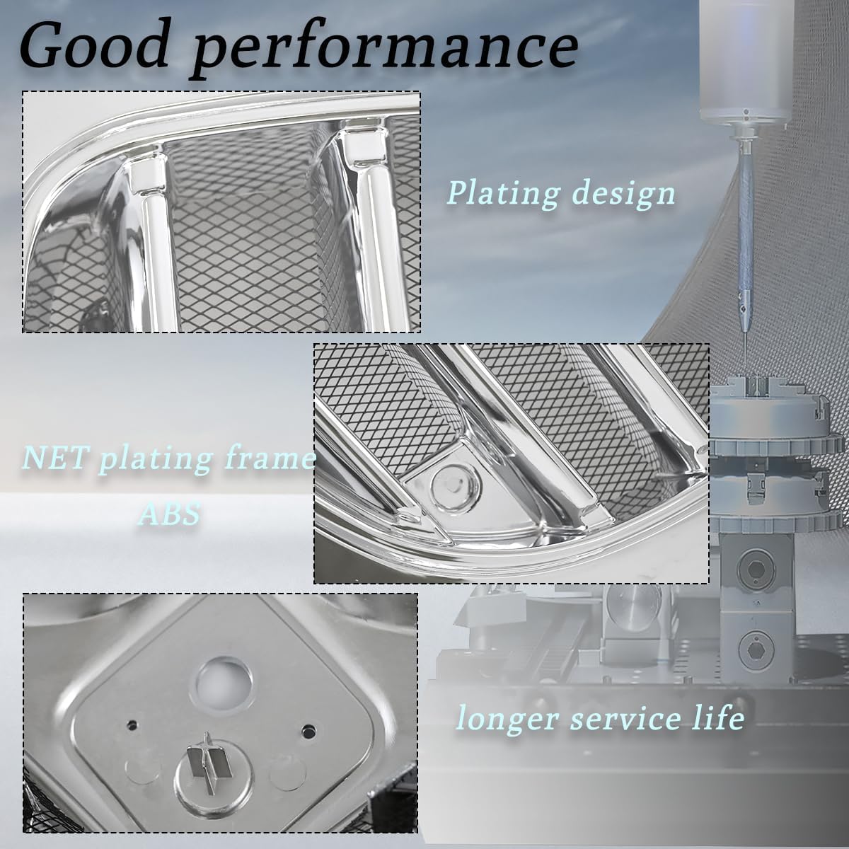 Chrome Grille Grill Compatible With 2008-2016 International Prostar Truck