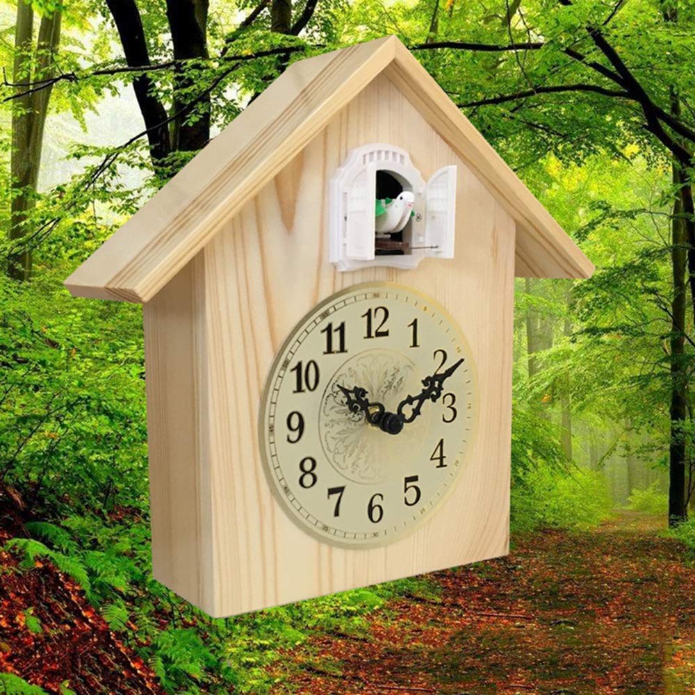 Orologio Da Parete Cucù Con Pendolo - Sveglia Con Suoni Della Natura Per Camera Bambini E Soggiorno - Foto 6