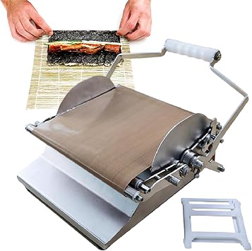 Sushi Making Kit, Manual Press Sushi Making Mold for Beginners, Sushi Rolling Machine, Sushi Roller Bazooka with 3 Different Sized Molds