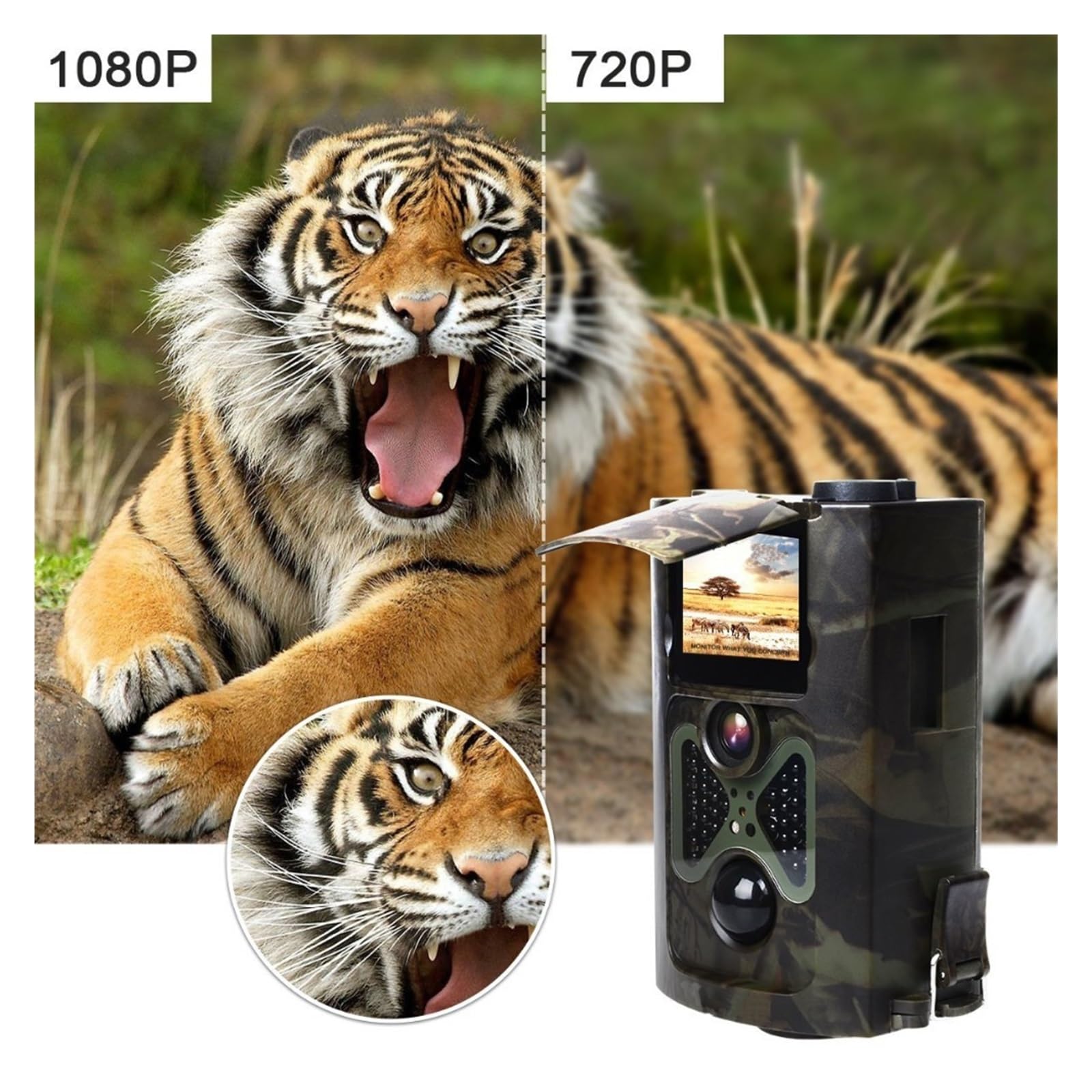 Kamera Obserwacji Dzikiej Przyrody Wildlife Trail Camera Fotopułapki Polowanie Dzika Kamera Bezprzewodowa Obserwacja Wildcamera Hunter Tracking