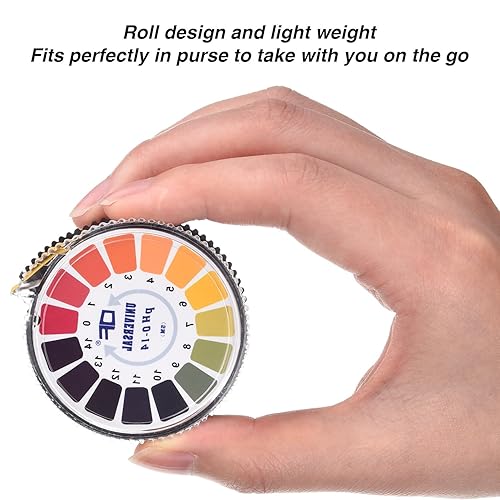 Miniatura 5 de Jovitec Rollo universal de tiras de papel de prueba de pH rango completo de pH 0-14 2 rollos 164ftrollo