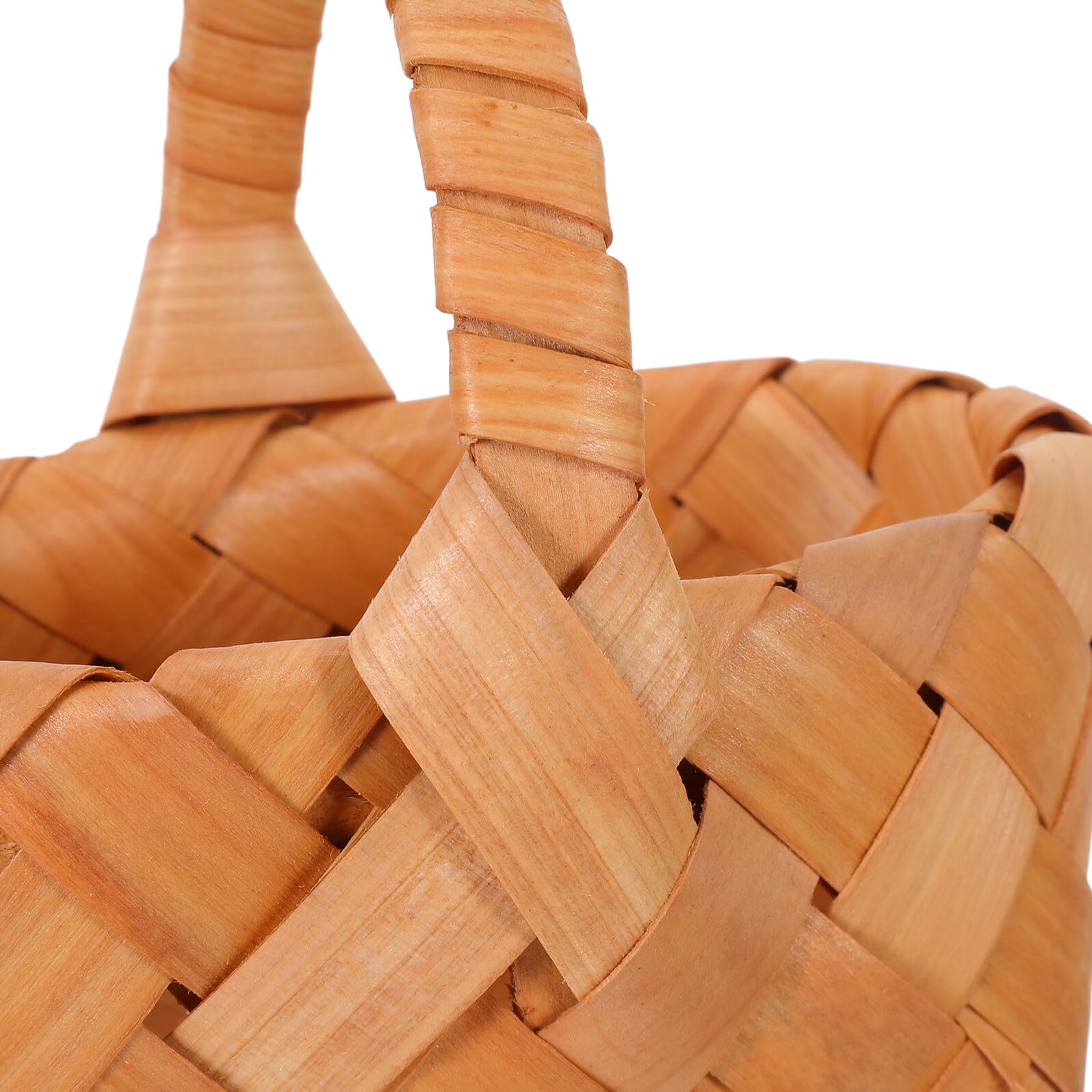 Artibetter 4 Cestas de Mimbre Pequeñas Tejidas en Madera con Asas Mini Cesta para Almacenamiento y Regalos Color Camel Ideales para Organización en Hogar Fiestas y de 4