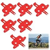 6Pcs Bike Disc Brake Spacer Brakes Pad Spreader Brakes Repair Brake's Spreading Tools Spacer Hydraulic Disc Brake Spacers Spacer's Hydraulic Bike Brake's Pad for MTB, Road Bike