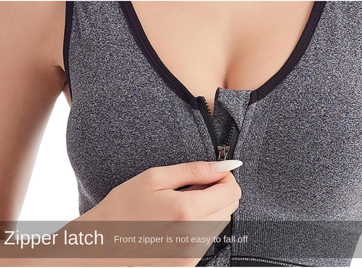 Sports Bras For Women Women's Front Zipper Sports Bra Without Underwire Suitable For Yoga And Fitness Yoga Bra
