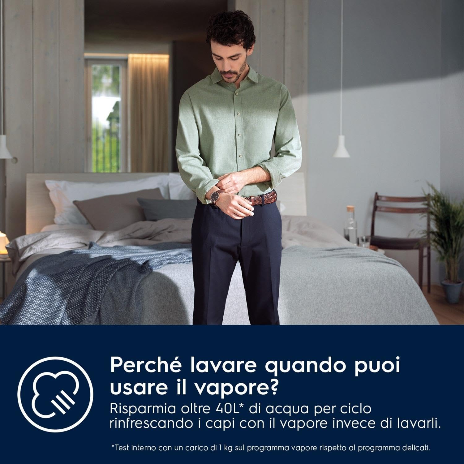 EW7F7BBI - Lavatrice 7 Kg Installazione da Incasso 1351 Giri Vapore Classe Energetica B