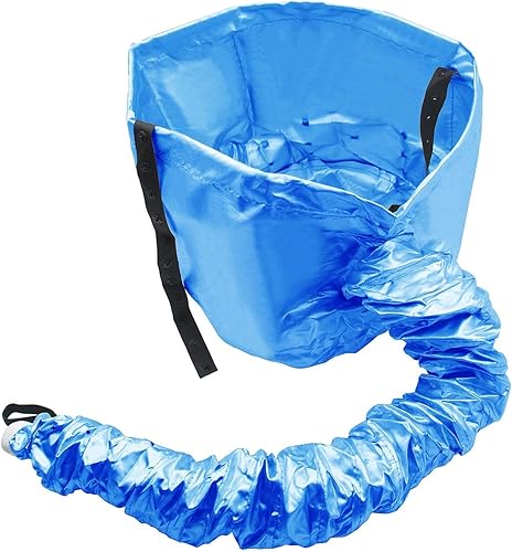 Miniatura 8 de Accesorio de capó secador de pelo para peinar y secar en casa, suave ajustable - azul