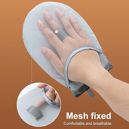 Miniatura 2 de Bluelans Guantes de planchado de vapor de ropa con bucle para el dedo, tabla de planchar para colgar ropa, tabla de vapor de mano, guantes