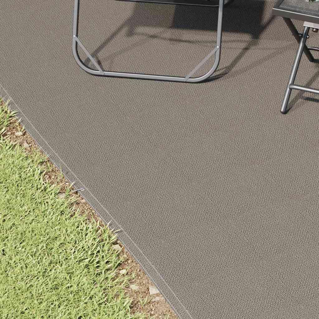 Zeltteppich Hellgrau 500 x 400 cm Polyethylen, wetterfest leicht faltbar, robust für Camping Outdoor, ideal als Bodenplane für Festival Strand Wandern und Trekking Ausrüstung