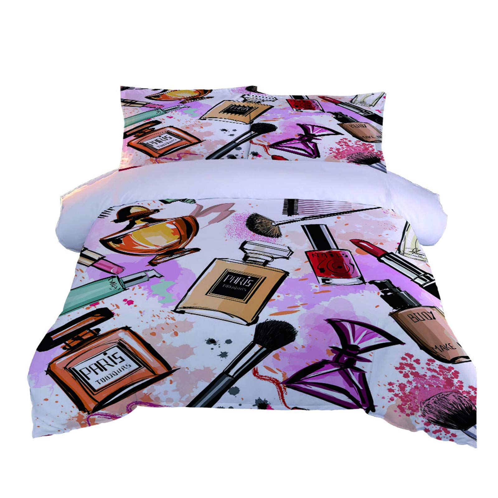 Parure De Lit 3 Pièces Tout Doux Mateju - Housse De Couette Zippée Ultra Confort - Lit 140, 160, 180 Ou 200 - Idée Cadeau