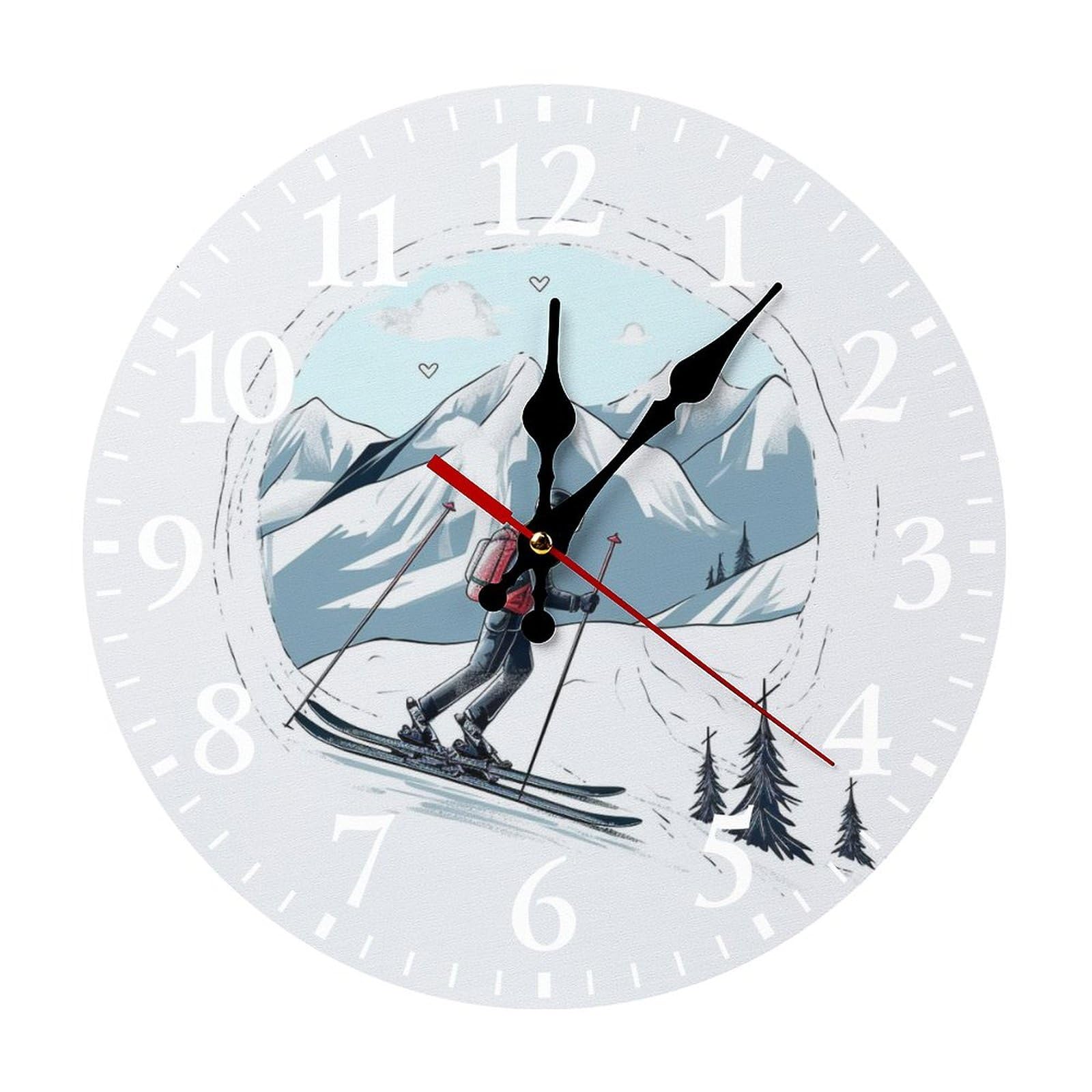 Horloge silencieuse à piles résolvant le problème des bruits de tic-tac