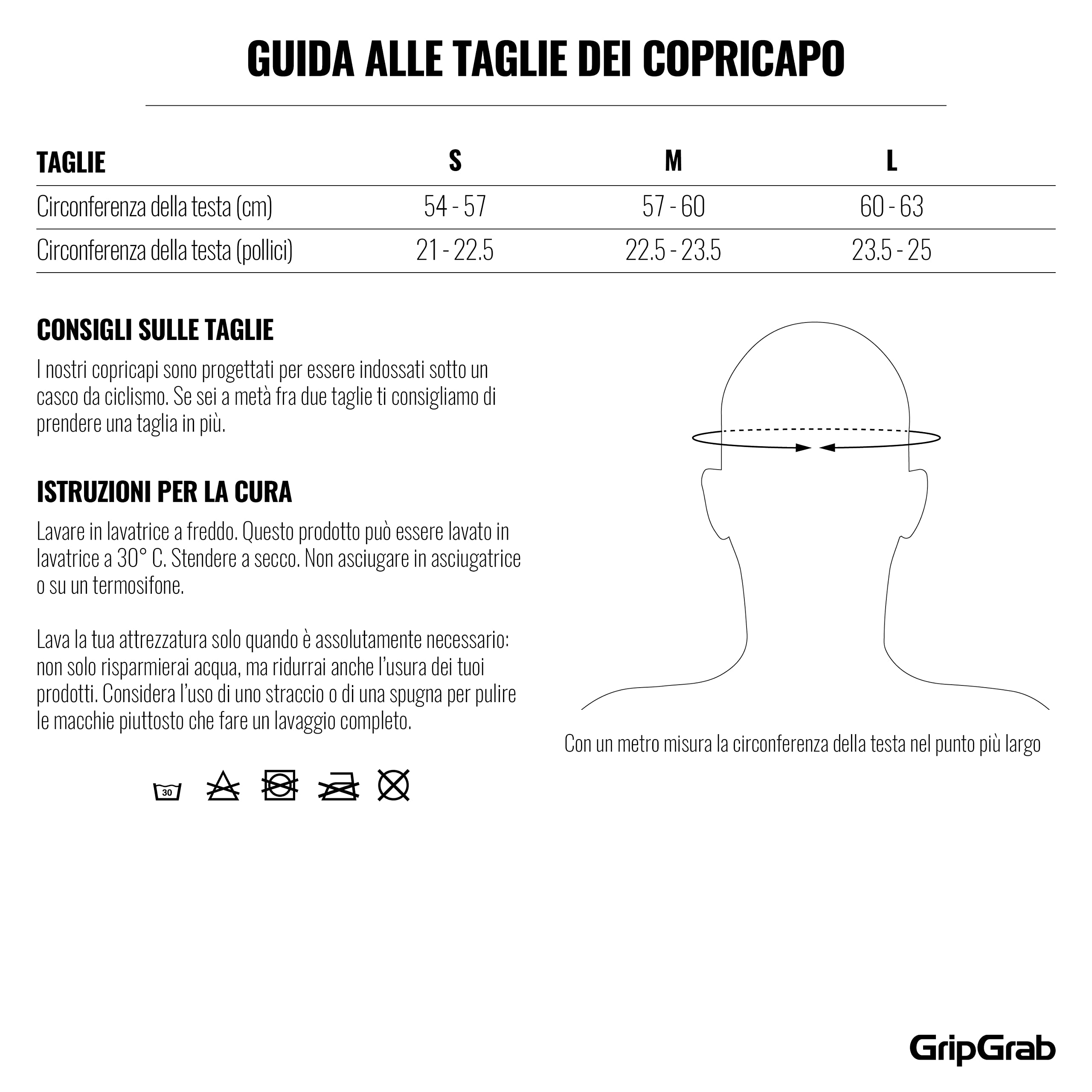 GripGrab Fascia Antivento Ciclismo Termica Leggera Sotto Il Casco Cappello Copricapo da Ciclismo Bici da Strada MTB e Gravel
