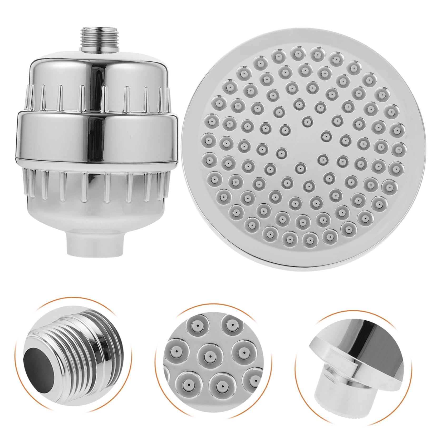 Filterduschkopf mit -drehfunktion und Mehrstufigem Wasserfilter für Hartwasser Duschkopf mit Wasserenthärter und Filter für Badezimmer Dusche