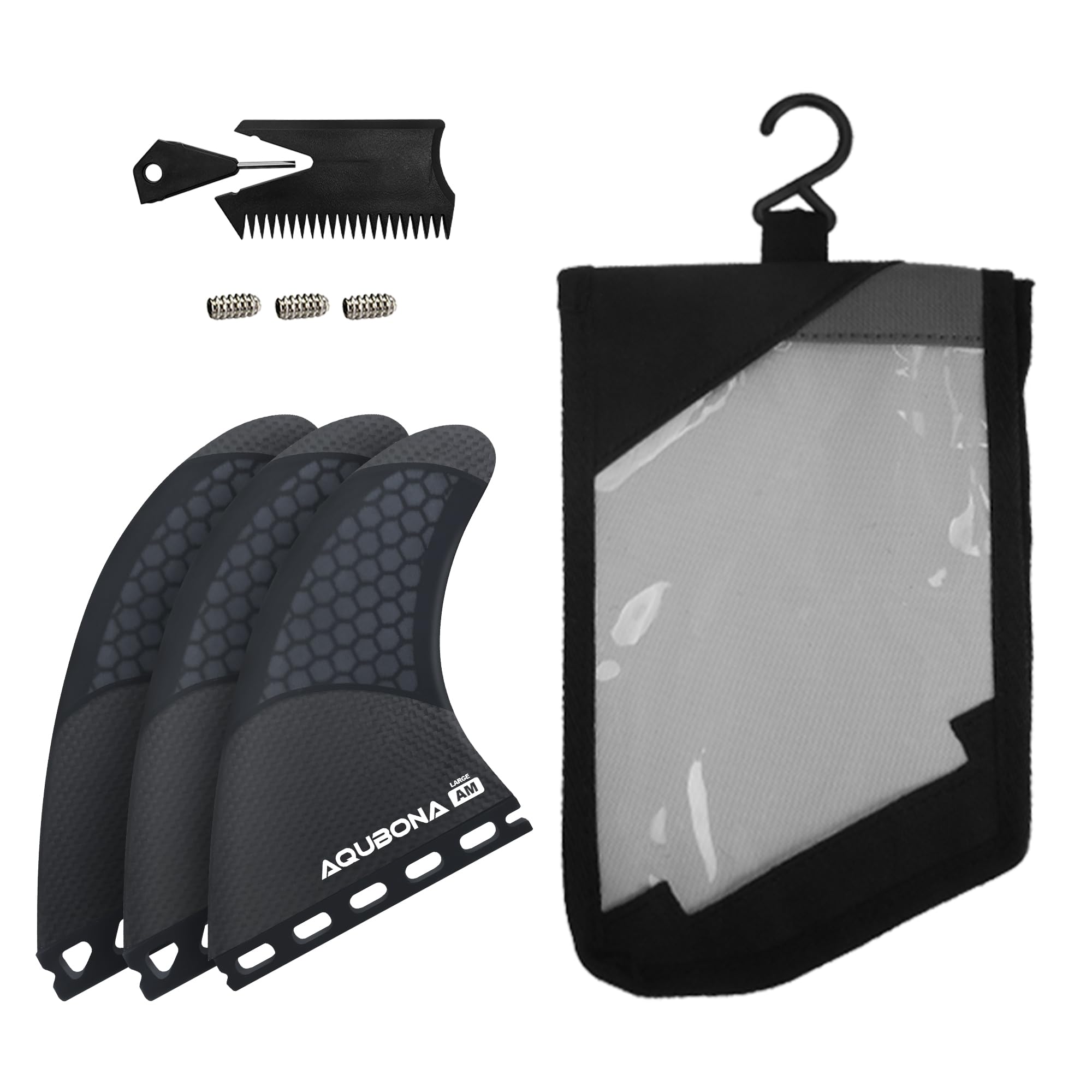 Palmes de planche de surf FinG3/G5/G6/G7 demi-carbone + aileron en nid d'abeille