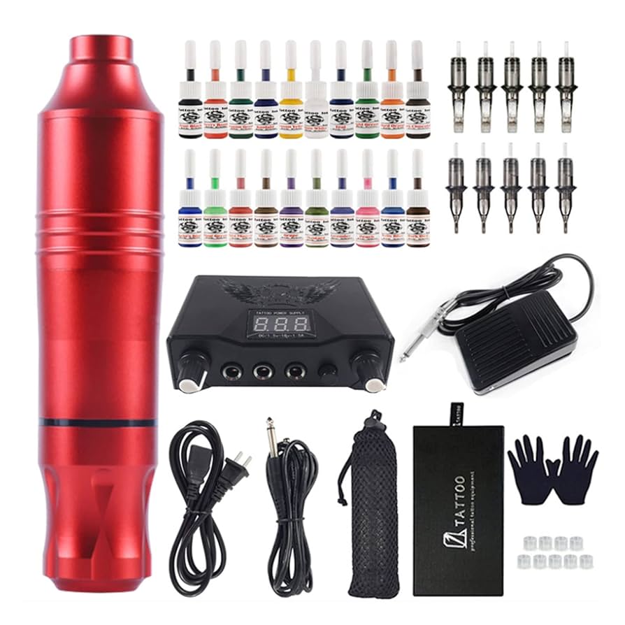 タトゥー初学者向け※タトゥーマシンその他 Amazon | LIPEIDAMY タトゥーキット ロータリータトゥーペン