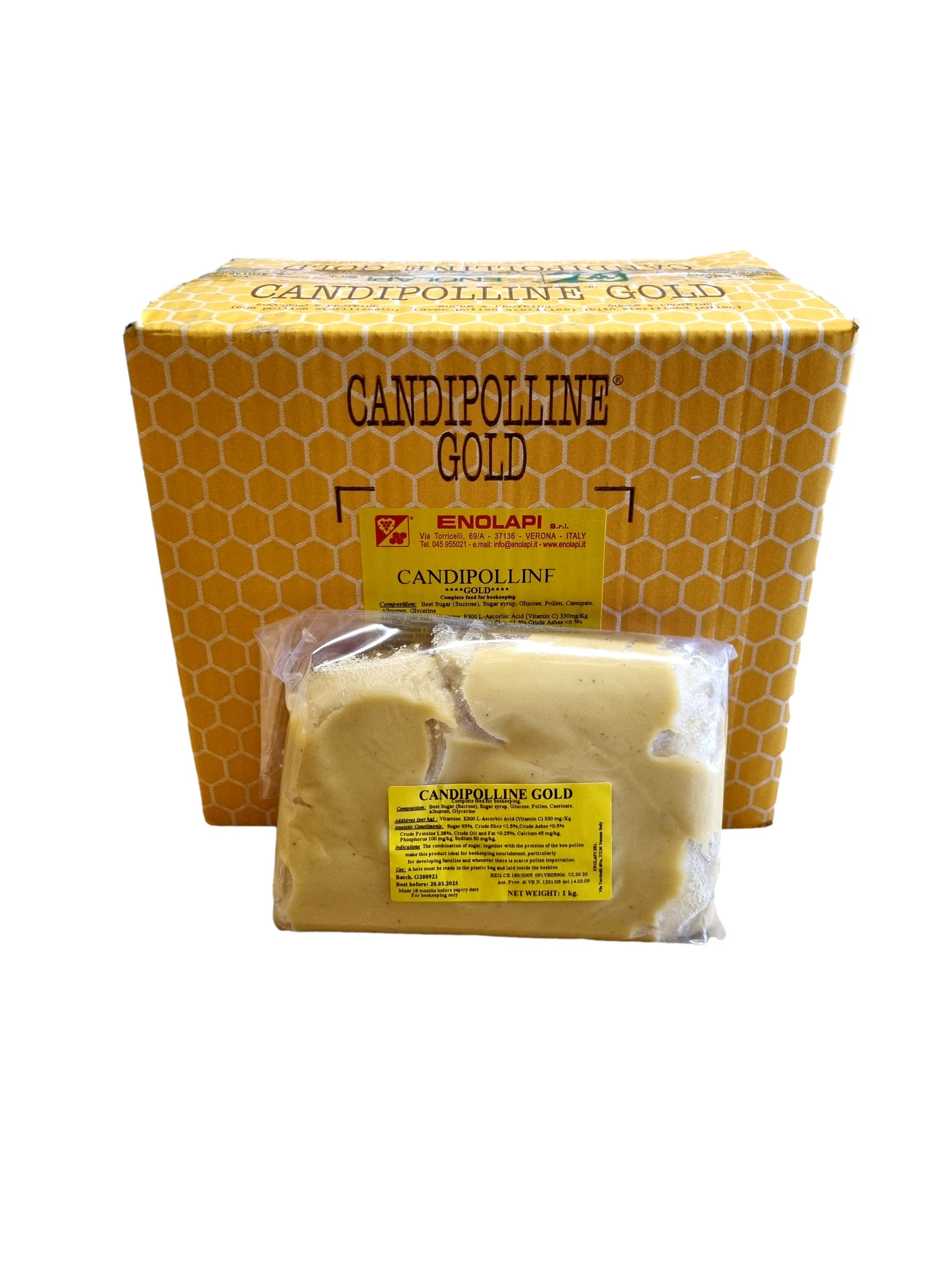 Candipolline Gold - 1 x 1kg Pack of Candipolline - A total of 1kg - excellent date - July 2026 - Beekeeping Supplies UK Ltd +MBK