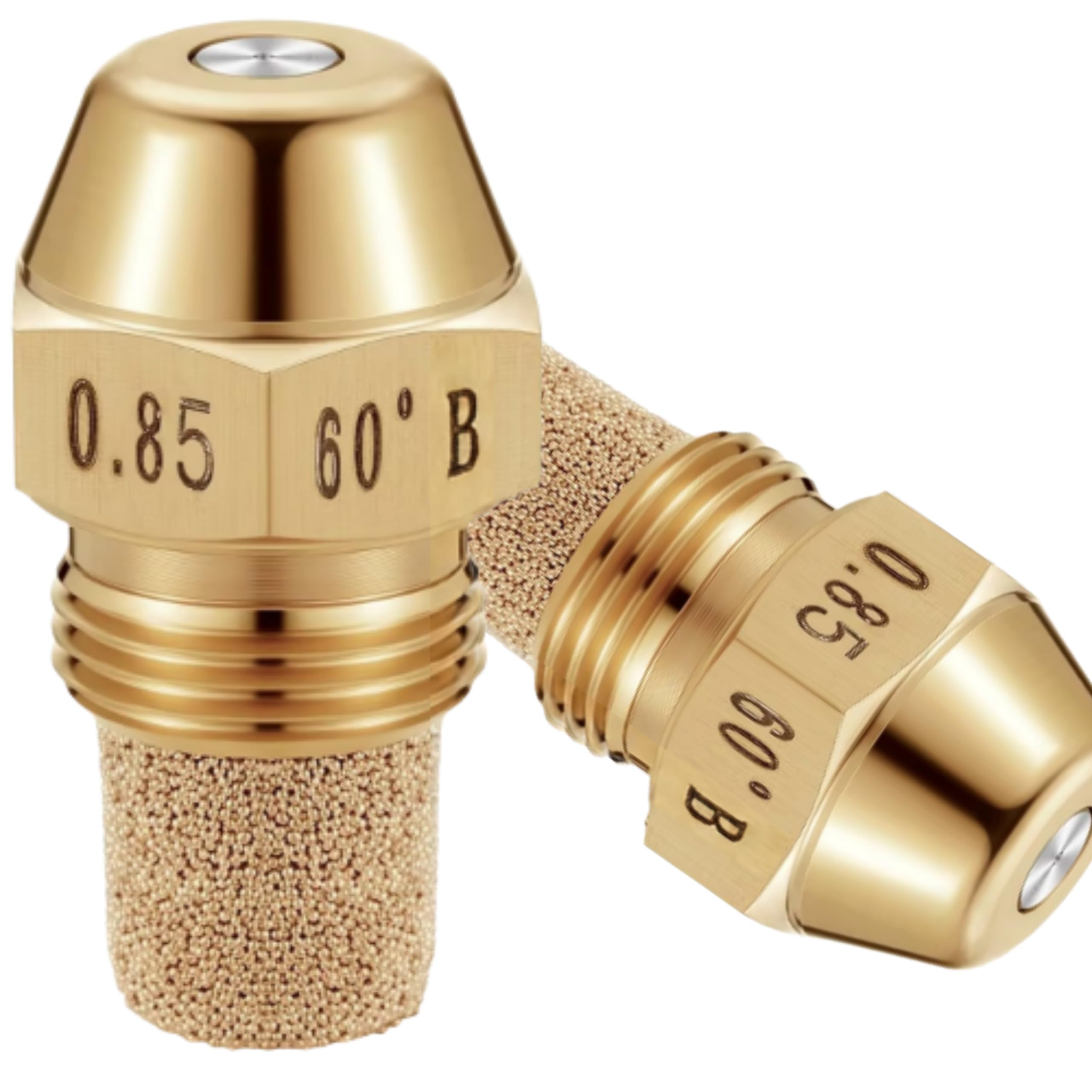 MorningRo 2 Pcs Solid Oil Burner Nozzle, 0.85-60 B, Universal