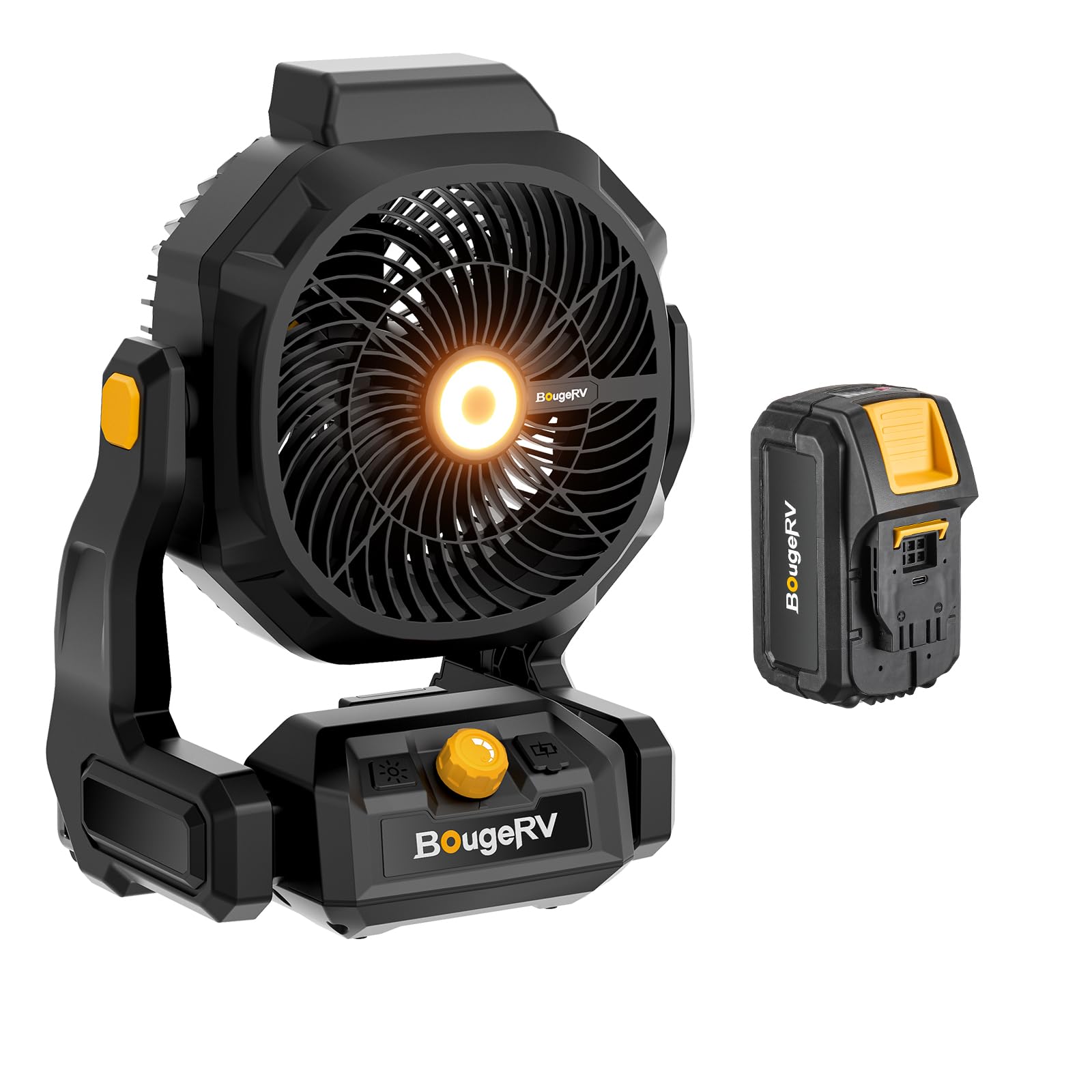 Amazon.co.jp: 【ハイパワー送風】BougeRV充電式キャンプ扇風機 最大