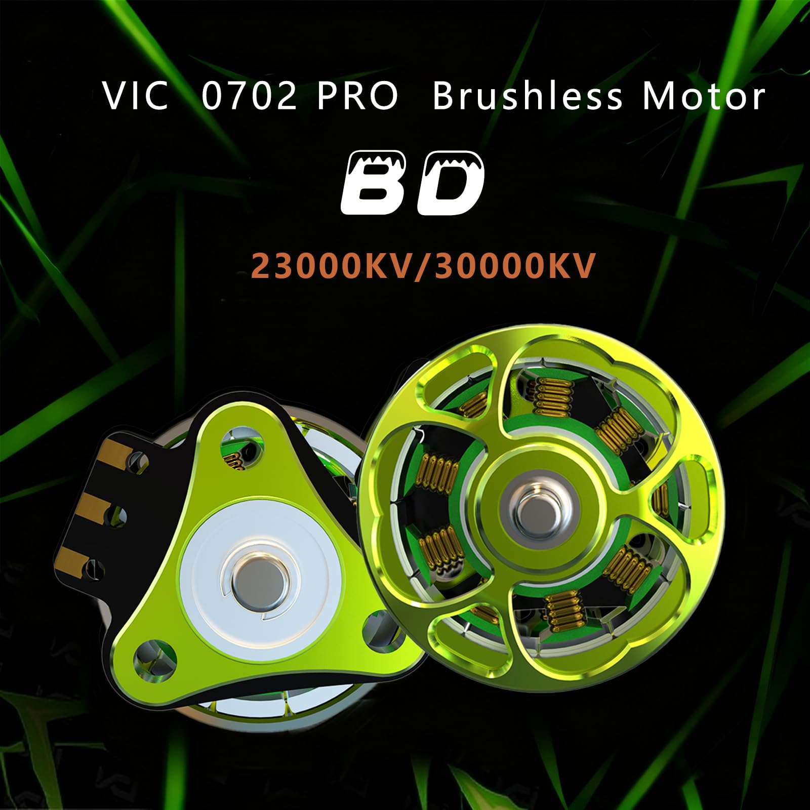 MEIVIFPV 4 motores sin escobillas VCI 0702 23000KV 1S ligero FPV motor FPV para cuadricóptero de carreras FPV de 65 mm