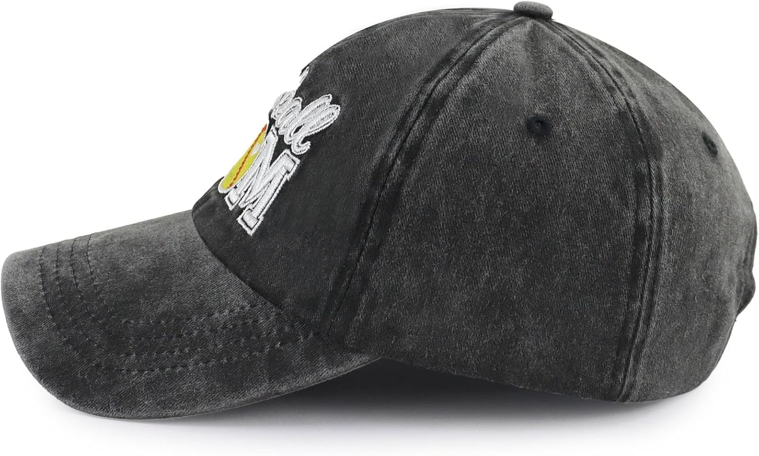 Softball Mom Hats for Women, Adjustable Embroidered Mama Baseball Cap - Image 3