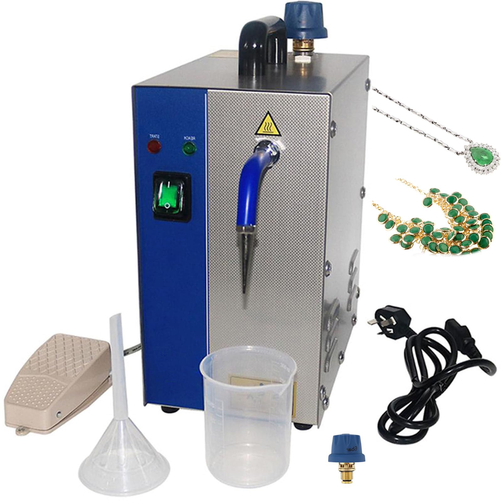 Máquina Limpiadora De Joyas A Vapor, para Monedas,Pequeñas Piezas de Metal,Registro,Junta de Circuito,Necesarios Diarios,Herramientas de Laboratorio,etc 2L