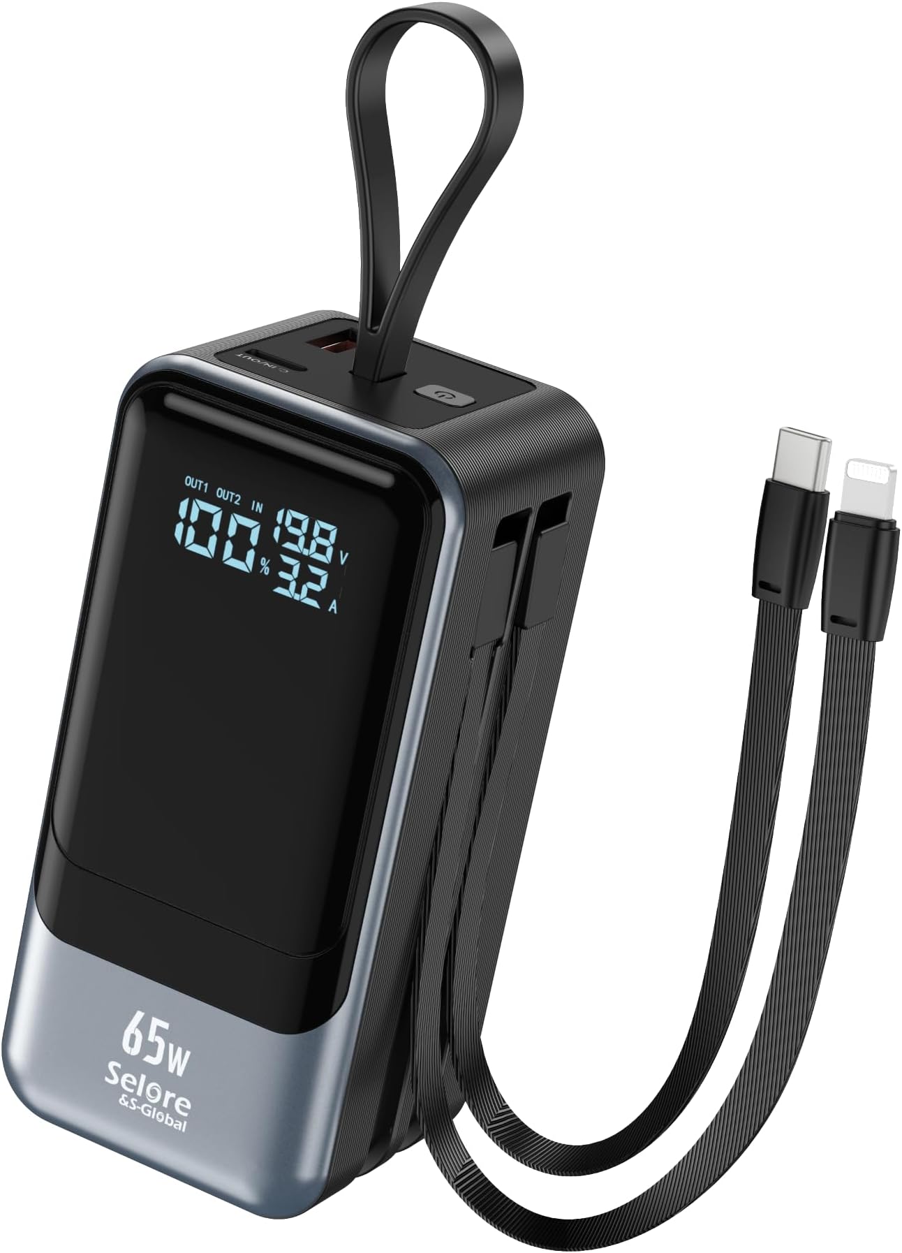 JUOVI Power Bank, 20000mAh 45W Tragbares Ladegerät, PD3.0 QC4.0 Schnelles Laden 4-Port Mit LED