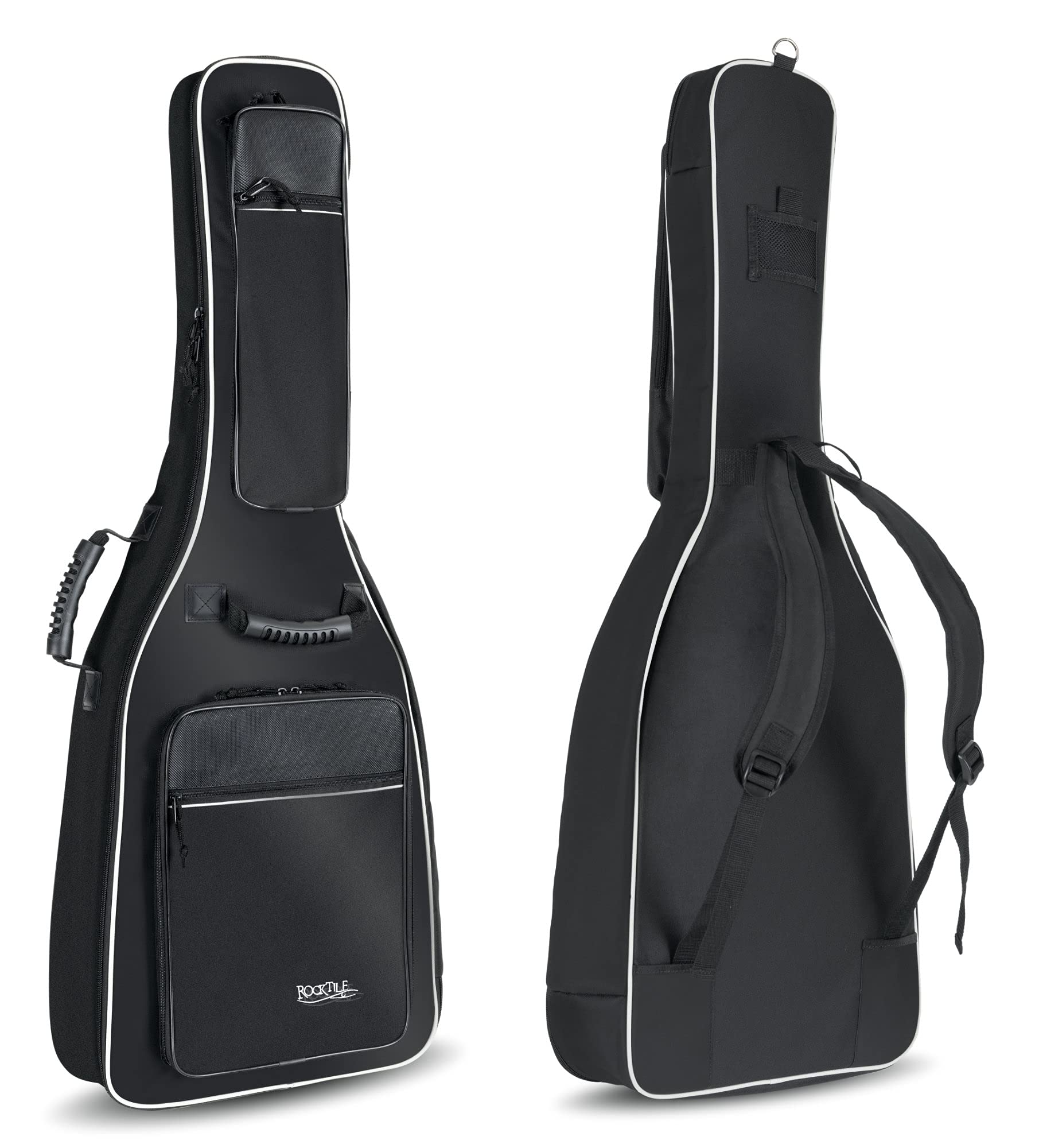 ROCKTILE Deluxe Custodia semirigida versione lusso per chitarra con tracolle – colore nero