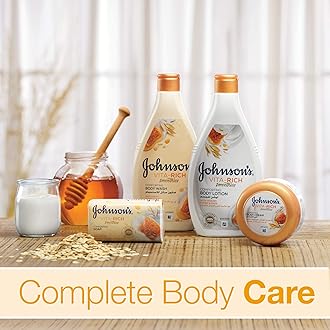 Johnson's Body Wash - Vita-Rich, Smoothies, Comforting, Yogurt, Honey & Oats, Enriched with yogurt concentrate, honey and oats for intense nourishment, 250ml