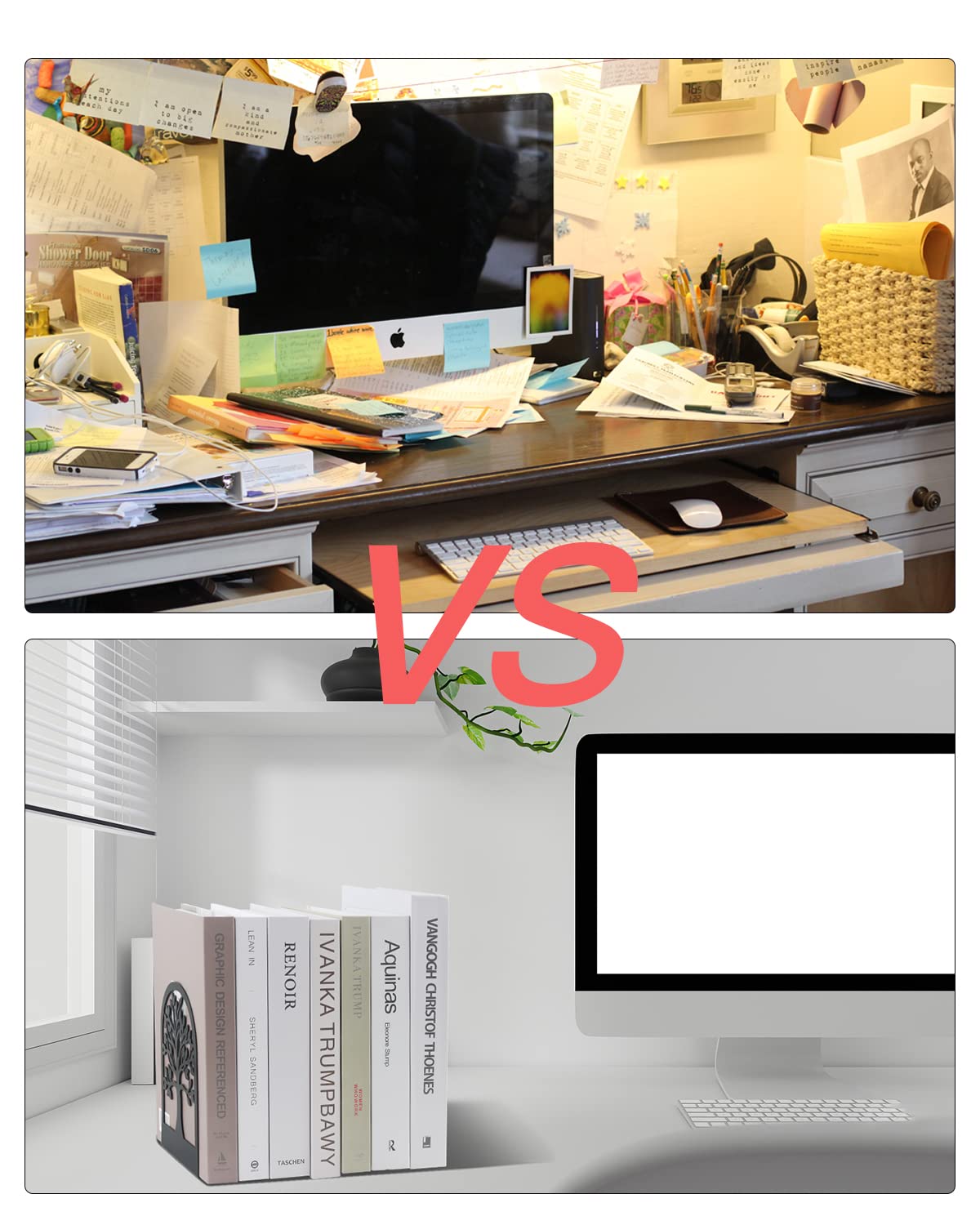Fermalibri per Mensole in Metallo, Porta Libri per Libreria, Reggi Libri per Ufficio e Casa, Design Nero