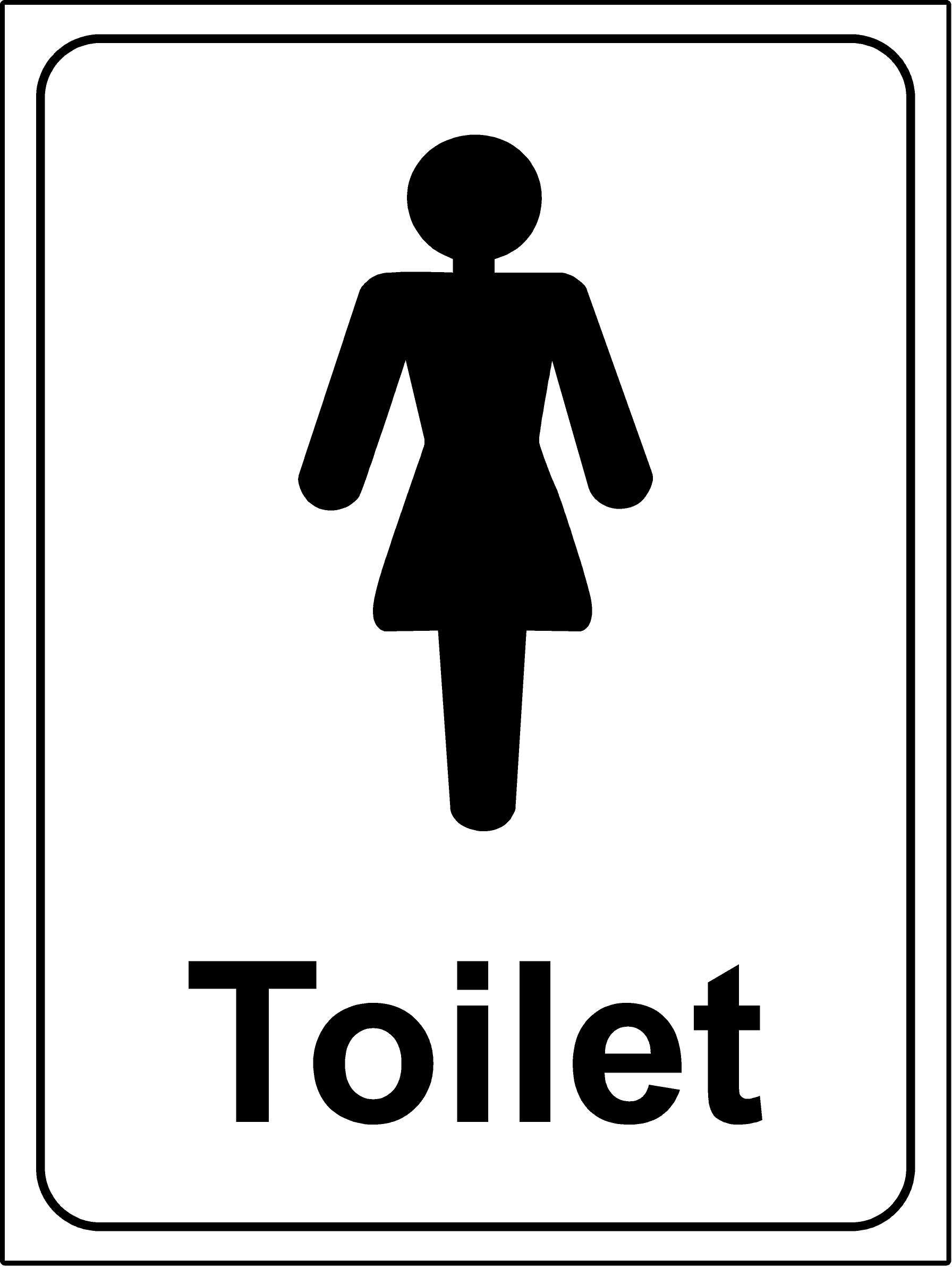 Kpcm Display Ltd Women's Toilet Sign - 1.2Mm Rigid Plastic 150Mm X 100Mm