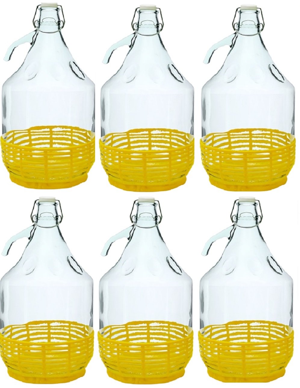 Multidepot Bdp5d Glass Fermentation Balloons 5 L Glass Bottle Wine Balloon 5 L Clip Closure