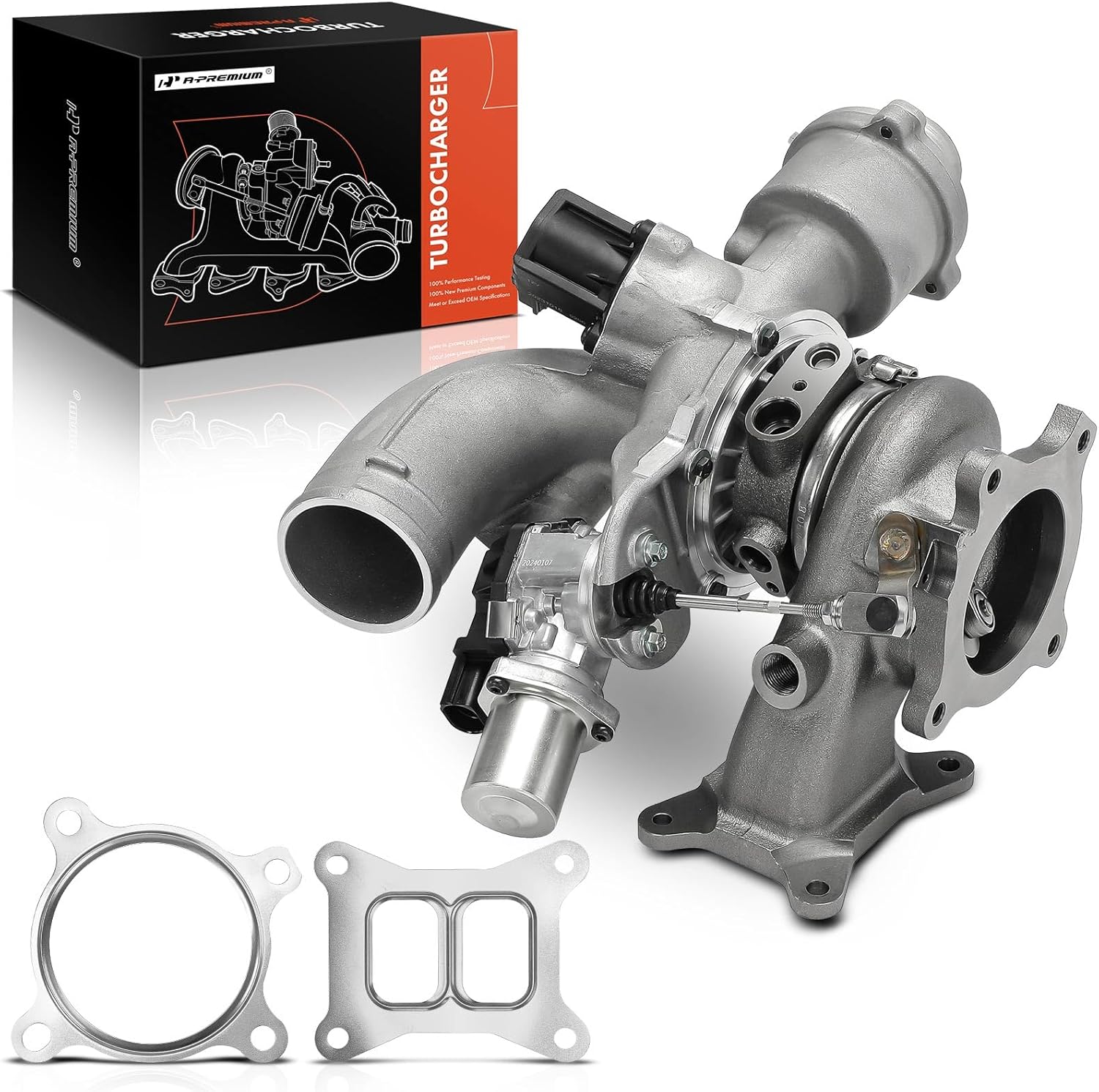 A-Premium RHF5 Complete Turbocharger Turbo Kit with Gasket Compatible with Audi Models - A4 2017-2018, A4 allroad Quattro 2017-2020, Q5 2018-2020, Q7 2017-2022, A5 Quattro Sportback, A6 Quattro, 2.0L
