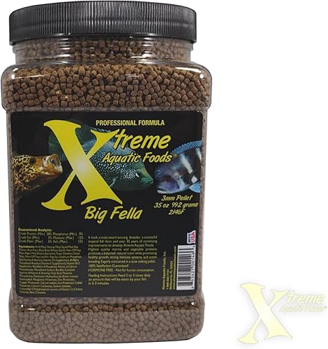 Xtreme Aquatic Fish Food - Fórmula profesional equilibrada nutricionalmente - Perfil de aminoácidos equilibrado y sin hormonas - Fabricado en