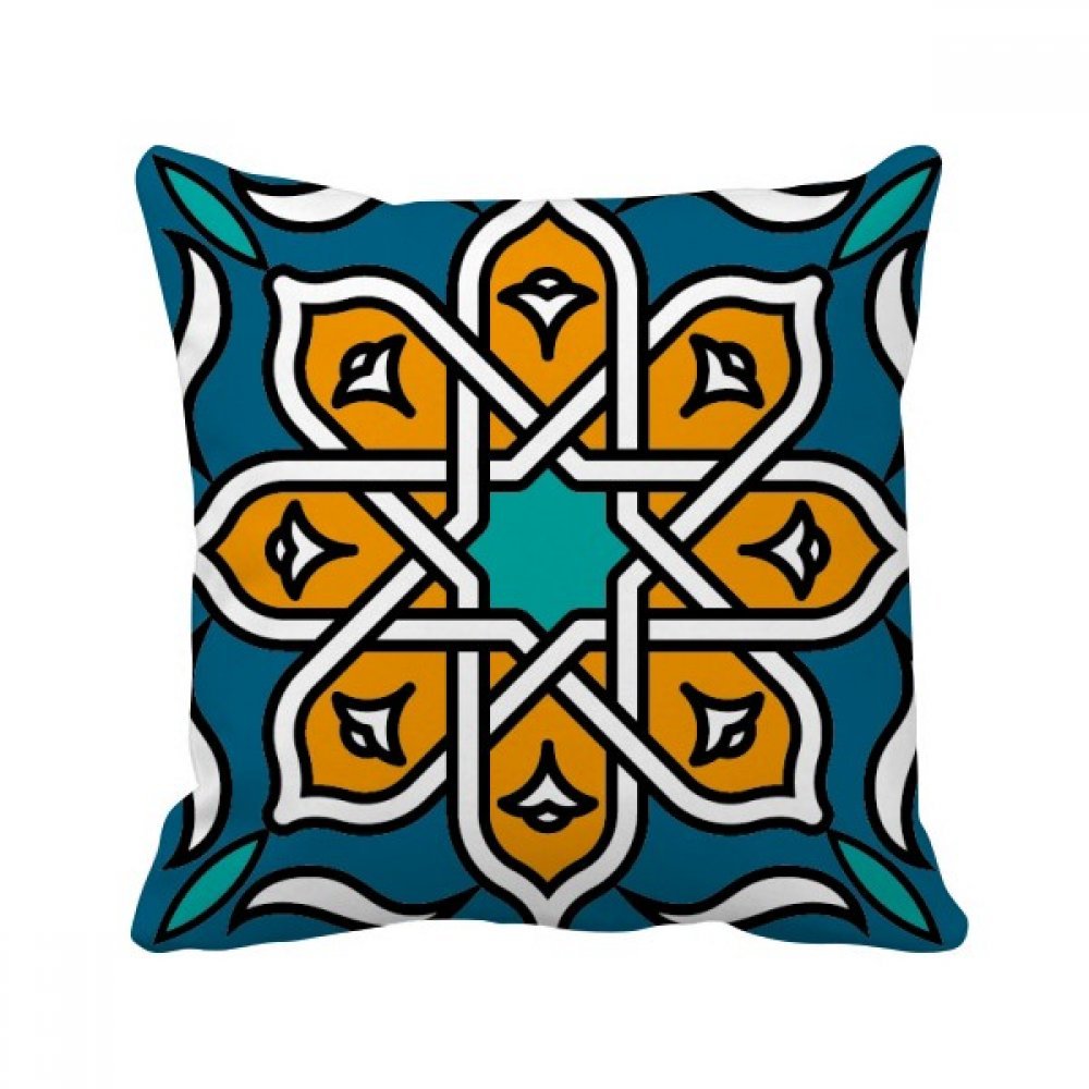 Coussin motif fleur Maroc carré 40x40cm, l'idée cadeau idéale pour décoration maison