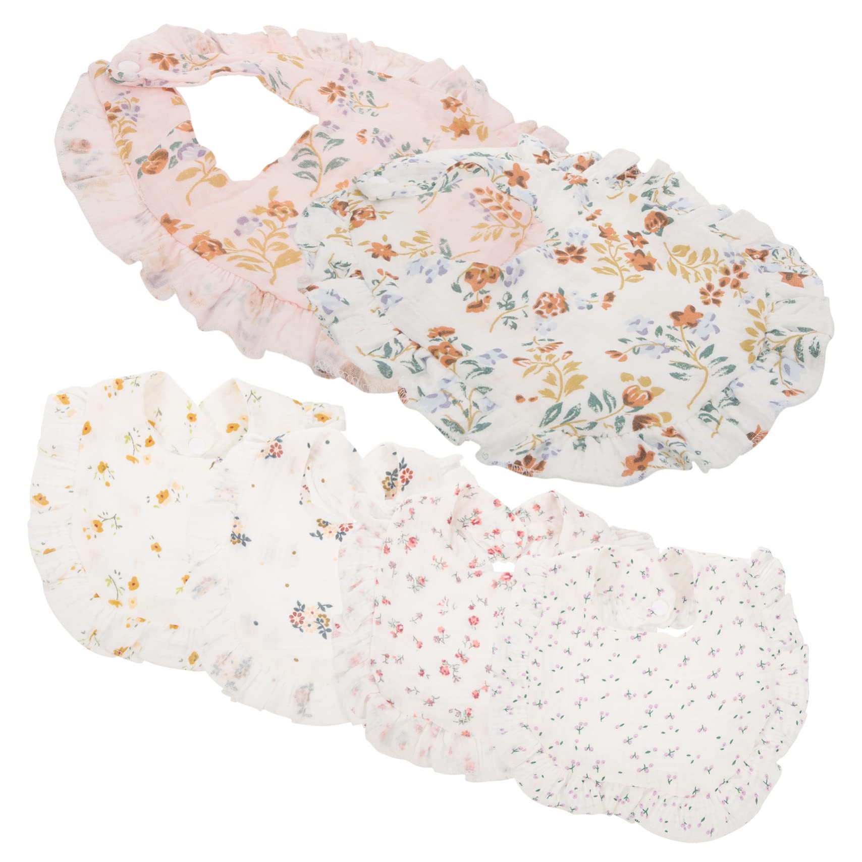 VICASKY 18stücke Teiliges Lätzchen Aus Baumwolle Wiederverwendbare Saugfähige Und Atmungsaktive Bibs Mit Rüschendesign Für Junge Mädchen Beim Und Zahnen Hautfreundlich Und Praktisch