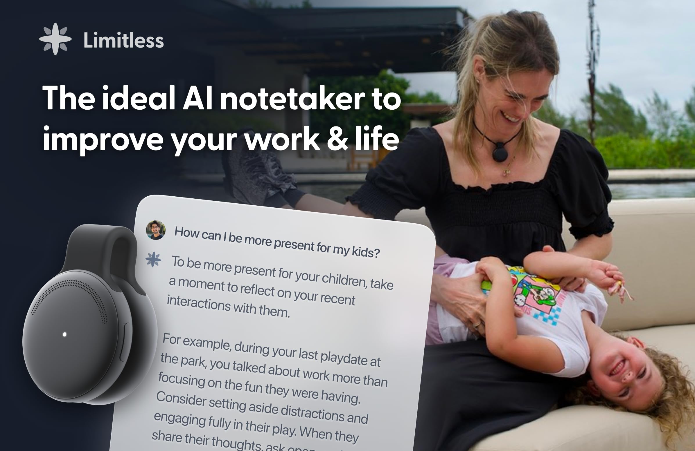 Amazon.com: Limitless AI Pendant : Smart AI Voice Recorder