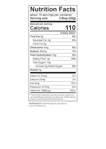 Miniatura 4 de Navitas Organics Bayas de Goji, bolsa de 16 onzas. Orgánica, sin OMG, secada al sol, sin sulfitos y puntas de cacao, bolsa de 8 onzas, orgánica, sin