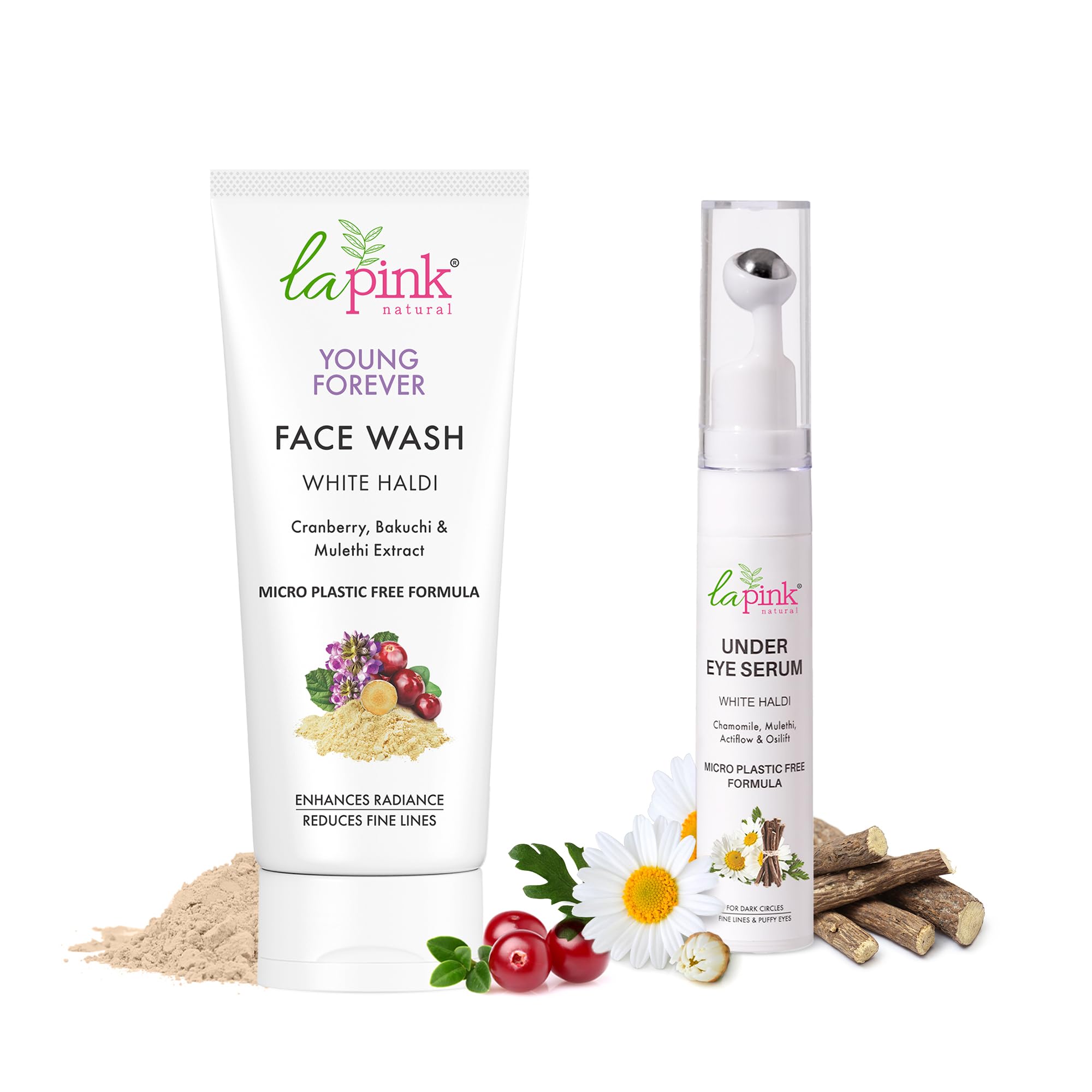 La Pink Young Forever Face Wash and Under Eye Serum Combo 100ml Reduces Fine Lines, Pigmentation, Dark Spots & Scars | Under Eye Cream Lightens Dark Circles, Puffiness and Fine Lines-image-30
