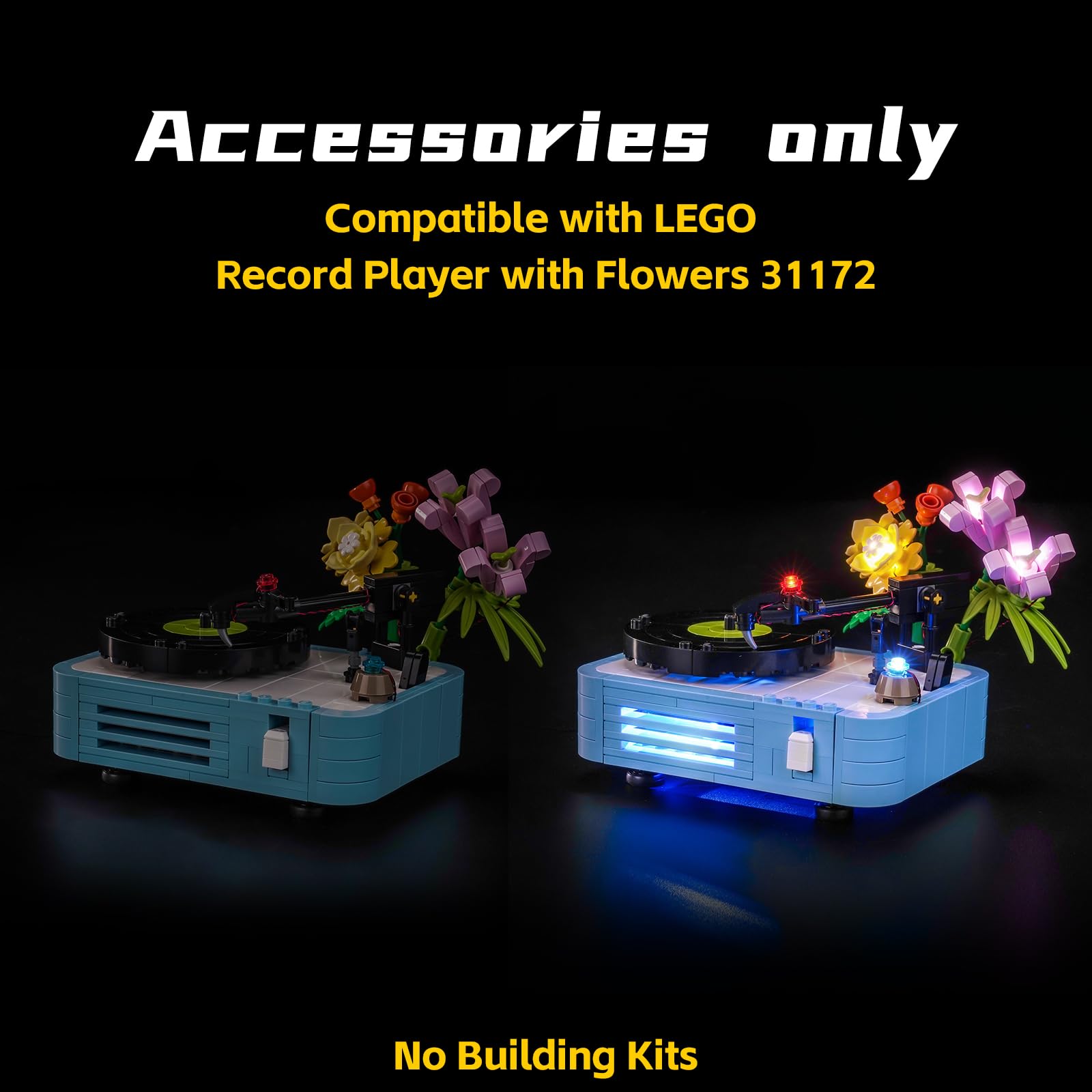 Light Kit Compatible with Lego Record Player with Flowers 31172 (No Model) - Image 3