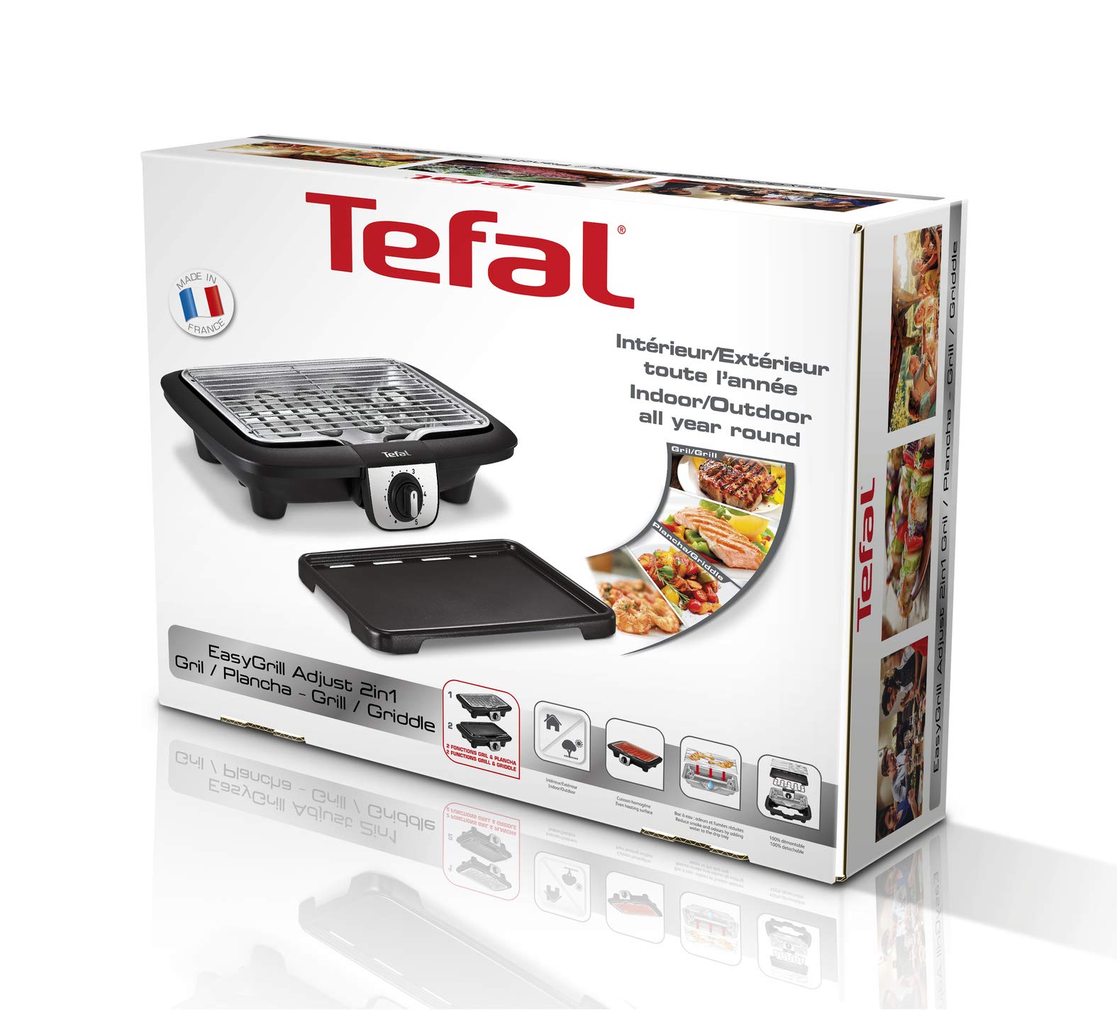 TEFAL YY3818FB Barbecue Easygrill 2 en 1 + Plancha de table