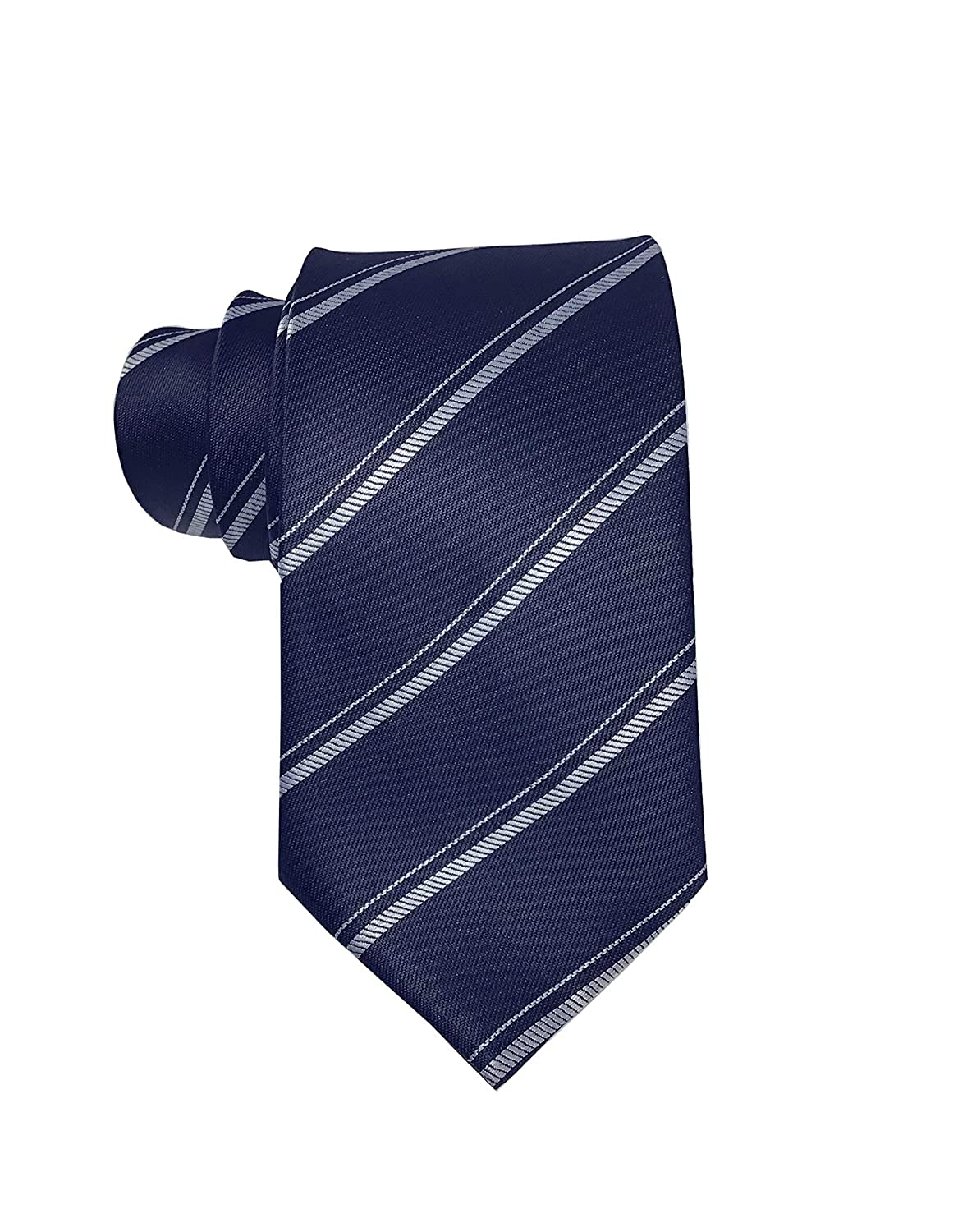 micro fiber stripped neck ties for mens boys tie length & width - 58 inch & 3 inch