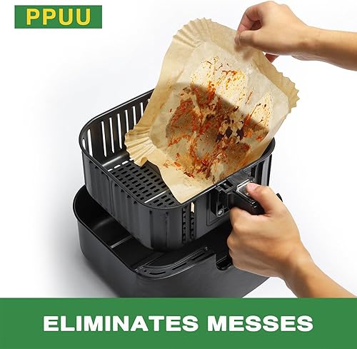 Miniatura 3 de Forros desechables para freidora de aire, papel pergamino para freidora de aire de 6.5 pulgadas, compatible con COSORIChefmenInstantPot 3-5QT
