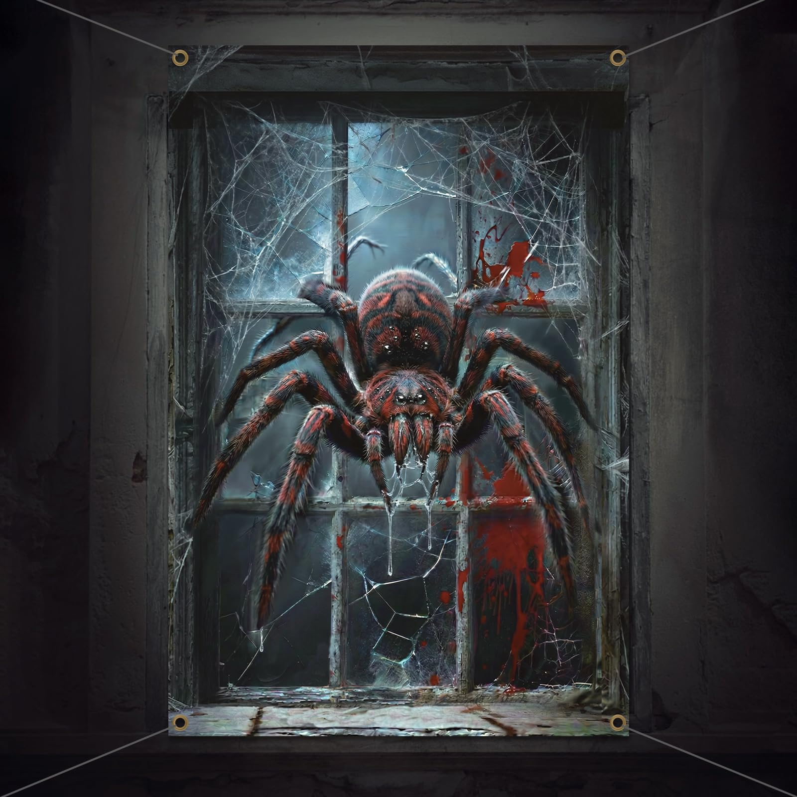 DPKOW Horror Halloween Banner Decoration for Outdoor Haunted House