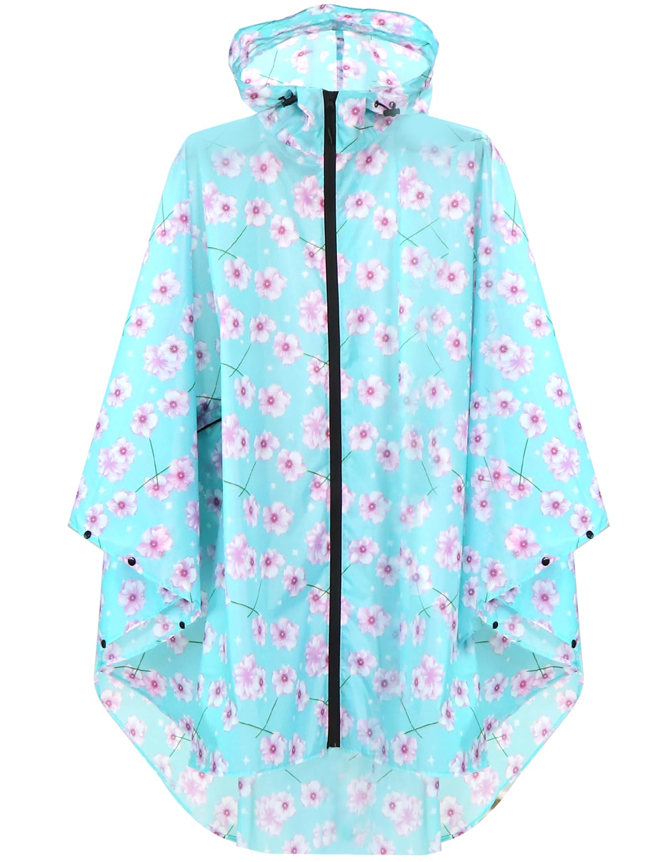 ANYOO Impermeabile Poncho Mantella Pioggia Donna Leggero e Portatile Impermeabile con Cappuccio, Ideale per Campeggio all'aperto Escursionismo Sopravvivenza