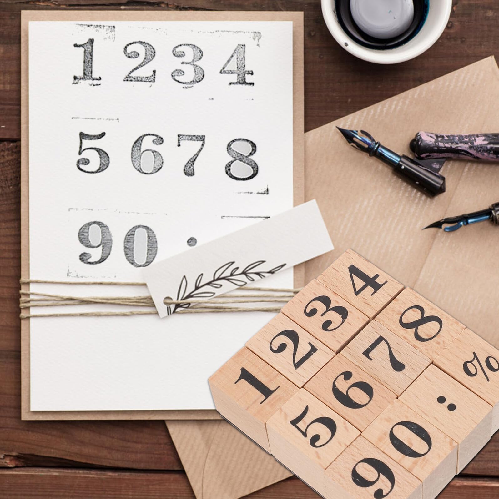 32 Stück Holzstempel mit Monats und Wochenmotiven Dekorative Datumsstempel für Scrapbooking und Kartenherstellung für Kinder und Bastler