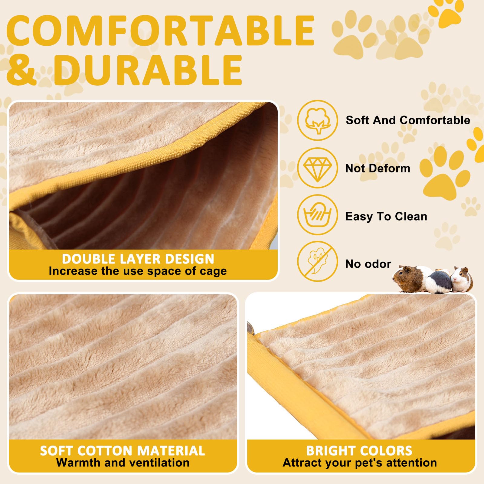 Hamster hamac Maison Souris Rat Suspendu balançoire lit Chaud Petit Animal de Compagnie Double Couche Cage Tente hutte nid pour Souris Rat Hamster Jouant Dormir