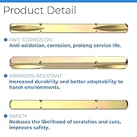 Vista 3 de Piezas de repuesto para manija de puerta Andersen de 3-3/4 de largo, compatibles con puertas de patio Andersen, puerta con bisagras Anderson