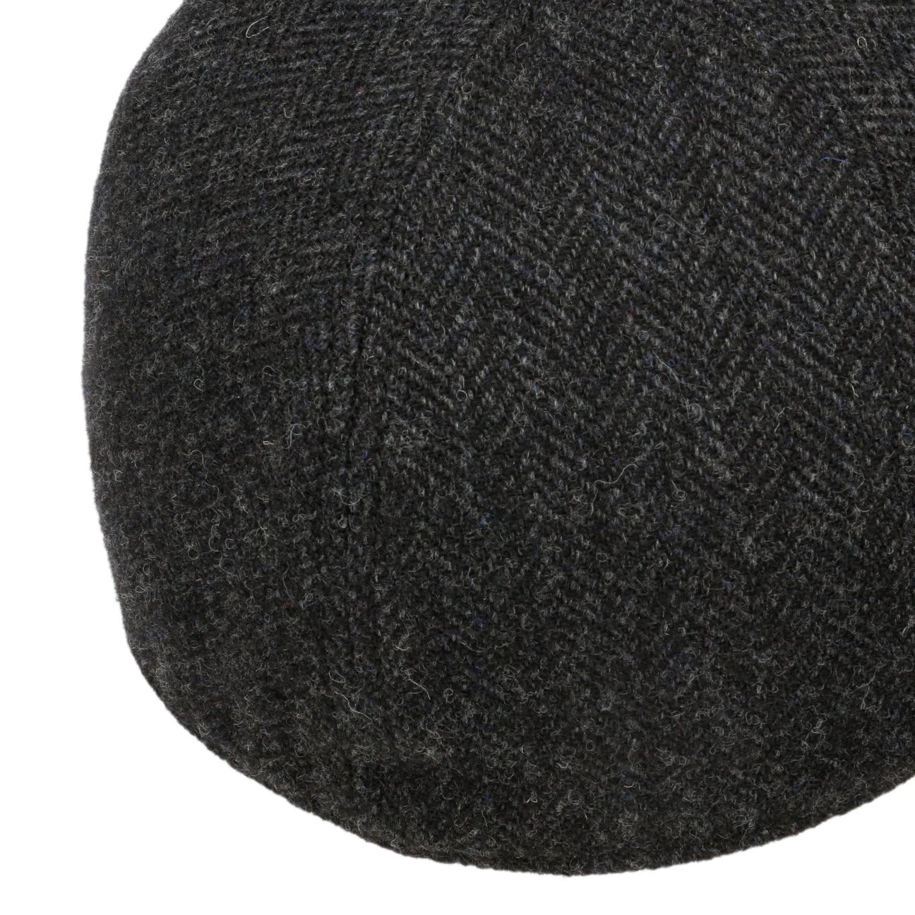 Stetson Gorra de Lana Plano Hombre Gorra de Beisbol Visera de Cuero Diseño en Espiga Forro de algodón Otoño Invierno